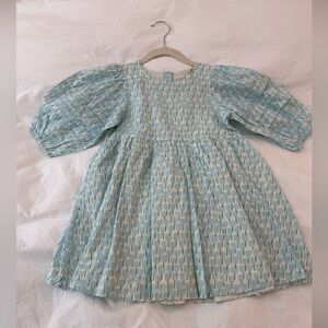 Pink Chicken Brooke Dress in Blue Tulip Print (NWT)